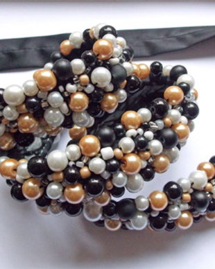 Centura- negru/nude/alb