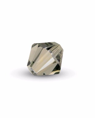 Cristale din sticla, biconice, 2 mm, AB, crystal dark