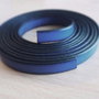 20cm piele,banda lata, albastru inchis 10mm (KORD 1025)