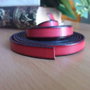 20cm piele,banda lata, rosu inchis 10mm (KORD 1010)