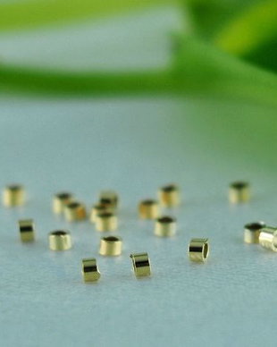Crimp 14K gold filled, 1.6x1mm (1)