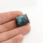 Cabochon Labradorit Rectangular flashy  albastru, verde, negru - L0RRH