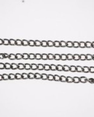LL6 - lant negru gun 4x3 mm