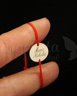 Bratara personalizata banut aur alb 14k