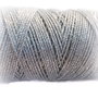 Snur cerat,metalic,argintiu inchis,impletit 1mm (1metru)(DVLAK 023)