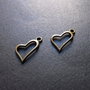 PANDANTIV BRONZ - INIMIOARA - 19 X 13 MM