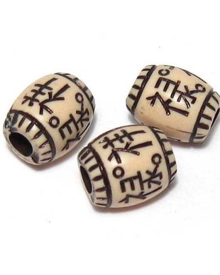 Margele din acril, antic style, 9x7 mm