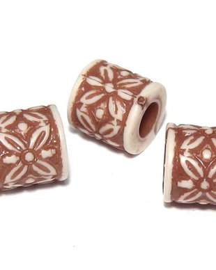 Margele din acril, antic style, 8x8 mm