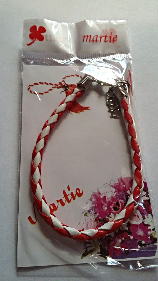 Bratara martisor imitatie piele