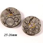 6601 - (2buc) Mecanism ceas, steampunk, rotite ceas, aliaj metalic argintiu