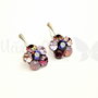 Cercei Swarovski Regal - Chaton  Flower / Argint 925