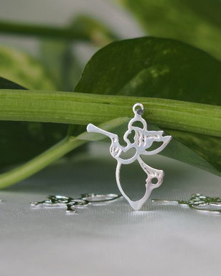 Charm argintat 16x20mm (1)