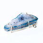 Pandant free form cu agata druzy in rama argintata