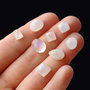Mix cabochoane moonstone albastru si rainbow -  8 buc