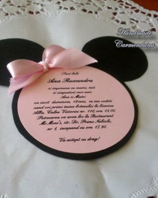Invitatie Minnie Mouse