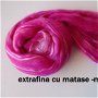 lana extrafina cu matase- roz pal-50g
