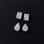 Mix cabochoane moonstone albastru si rainbow -  4 buc - MB41