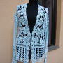 Cardigan crosetat din bumbac