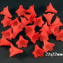 6621 - (24buc) Flori clopotel acril frosted 21x22mm