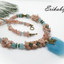 Colier blue jad