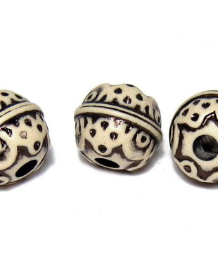 Margele din acril, antic style, 12x13 mm