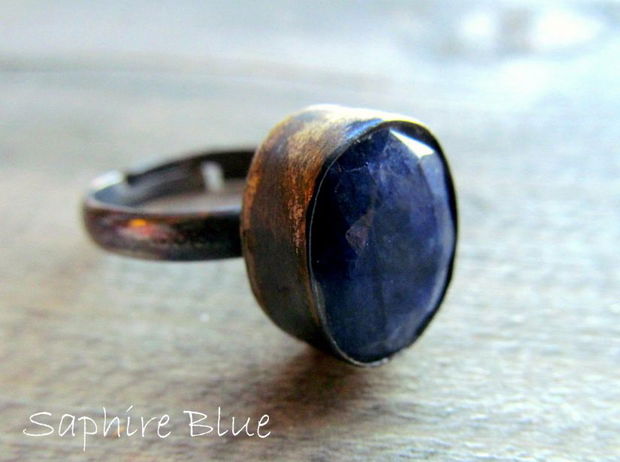 Inel alama&safir BLUE