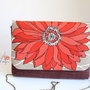 Poseta plic Burgundy flower