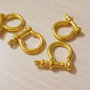 1b Inchizatoare (brida) omega pentru bratari piele sau paracord ,25x20mm (KLID 003)