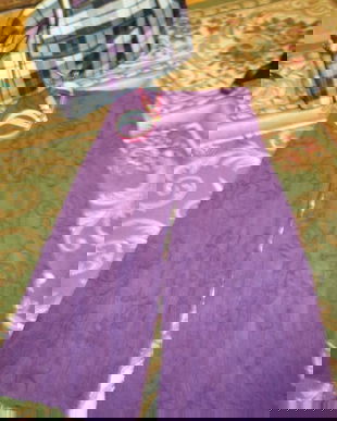 Fusta pantalon violet