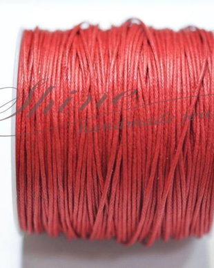 Snur cerat din polyester, rosu, 1mm