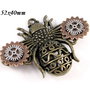 6644 - Pandantiv, albina, aliaj metalic bronz argintiu cupru, rotite ceas, steampunk, 3D
