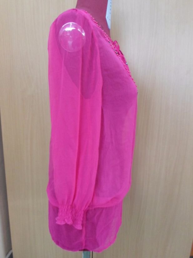 bluza pink silk