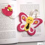 Semn de carte "Fluturas vesel si dragalas" (martisor)