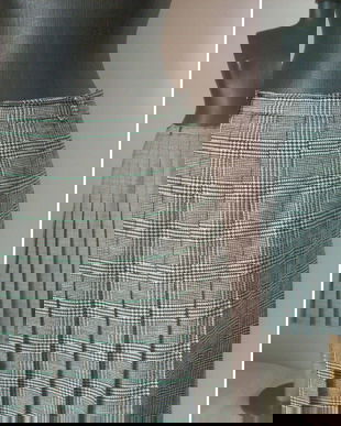 FUSTA STOFA LANA PLISATA