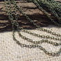 1m lant bronz,zale striate 4,5x3mm (BZLAK 095)