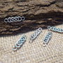 Link argintiu, dublu infinit 22x6mm ( SALAK 190)