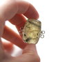 Conector prehnit crackle  cu epidot in rama argintata