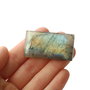 Cabochon Labradorit Rectangular flashy ocru auriu albastru verde  - LFR00D