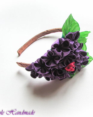 Liliac - cordeluta flori satin