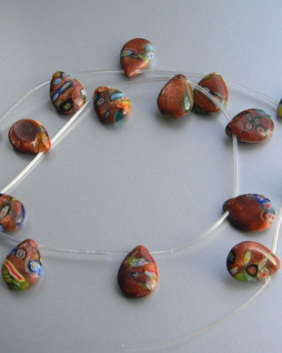 Margele sticla Millefiori