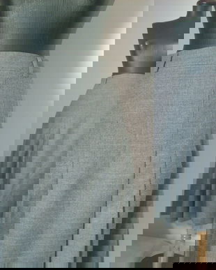 STOFA LANA GRI PLISEURI