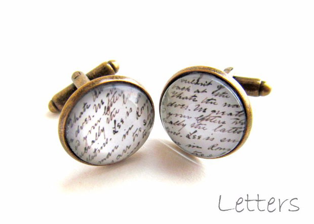 Butoni camasa cu print-unisex LETTERS