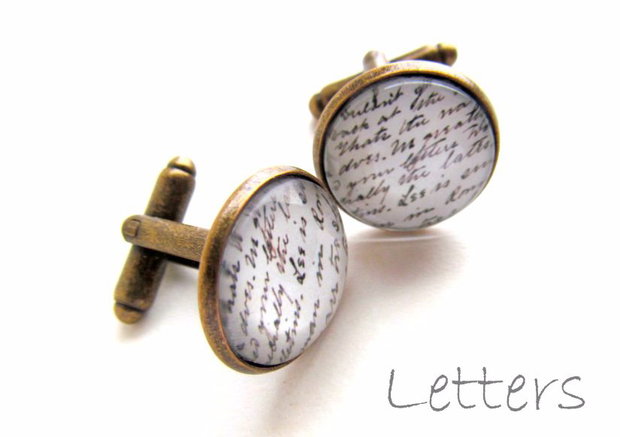 Butoni camasa cu print-unisex LETTERS