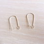 Tortite cercei kidney placate argint 24x11mm (1pereche) SPLAK 113