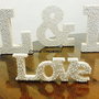Litere decorative polistiren cu perle