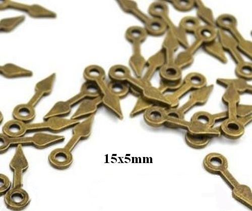 6658 - (20b) Charms / accesoriu, aratator / limba ceas, steampunk, aliaj metalic bronz