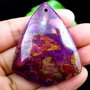 6705 - Pandantiv, jasp kambaba purple, 49x41x7mm