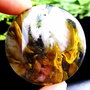 6719 - Pandantiv, cherry cuart, disc, 43x43x6mm