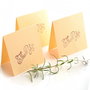 Cartonase cu  deschidere - Galben Peach cu stampila - Thank You
