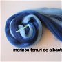 lana merinos-tonuri de albastru -50g